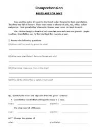 English worksheet: Comprehension