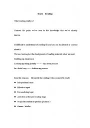 English worksheet: how to teaching reading