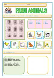 English Worksheet: Farm animals