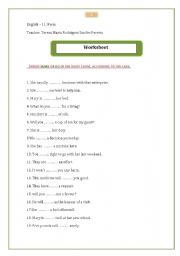 English Worksheet: Make and do worksheet