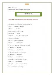 Make and do worksheet