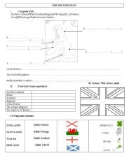 English Worksheet: The british Isles