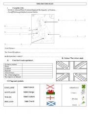 English Worksheet: The british Isles