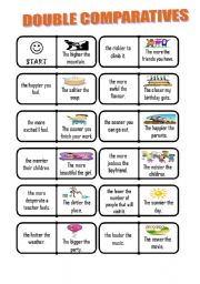 English Worksheet: THE MORE, THE BETTER - DOMINO GAME!