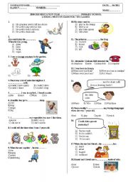 English Worksheet: 2011 7th grade 2. term 2. exam 