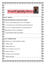 English worksheet: The Family Man