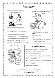 English Worksheet: Happy Easter