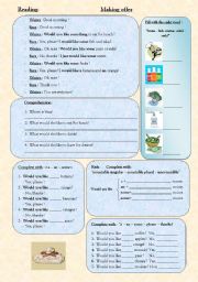 English Worksheet: Making Offer