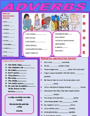 English Worksheet: adverbs