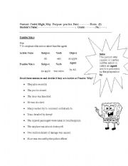 English Worksheet: Passive