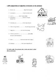 English worksheet: comparisons