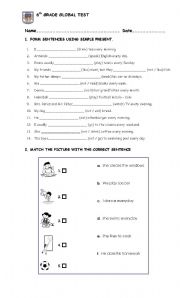 English worksheet: ENGLISH TEST