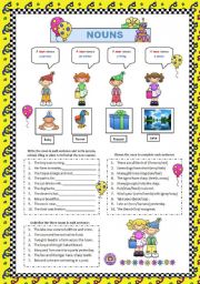 English Worksheet: Nouns