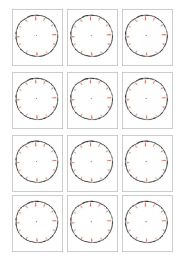 English Worksheet: Telling the time - clocks