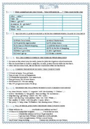 English Worksheet: time conjunctions