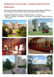 English Worksheet:  WINDSOR CASTLE - SPEAKING AND READING ACTIVITIES -