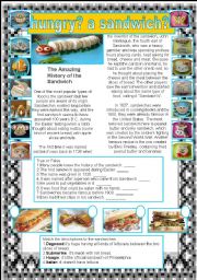 English Worksheet: SANDWICH