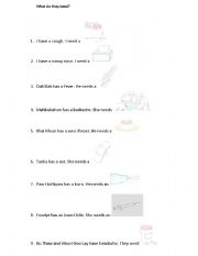 English Worksheet: Medicine/Treatment