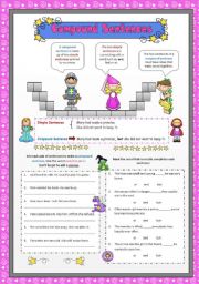 English Worksheet: Compound Sentences