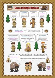 English Worksheet: Clauses and Complex Sentences