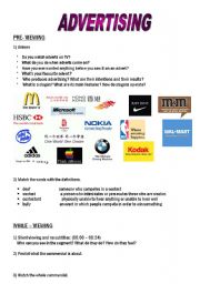 English Worksheet: Advertising