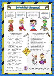 Subject Verb Agreement Worksheets