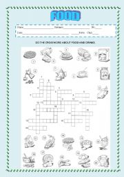 English Worksheet: Food