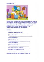 English Worksheet: Have got / Has got 