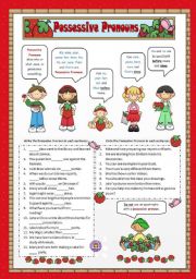 English Worksheet: Possessive Pronouns