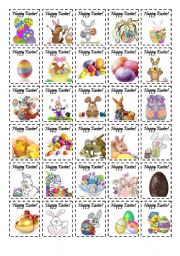 English Worksheet: Easter Stickers