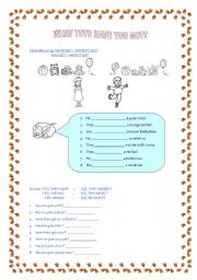 English worksheet: HAVE GOT - HAS GOT