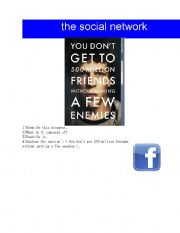 English worksheet: The Social Network poster