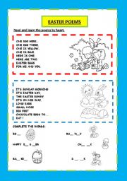 EASTER POEMS AND ACTIVITY