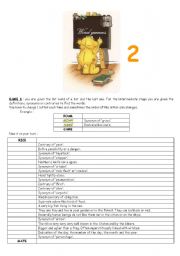 English Worksheet: new word games