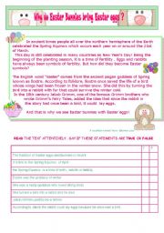 English Worksheet: EASTER FUN  ACTIVITIES