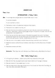 English Worksheet: Goals Lesson Plan 