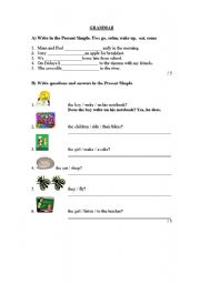 English worksheet: Present Simple