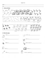 English Worksheet: Classroom Objects Test