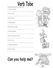 English Worksheet: VERB TO BE - QUESTION FORM