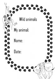 English worksheet: Wild animals