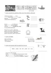 English Worksheet: Simple Past Tense + Song