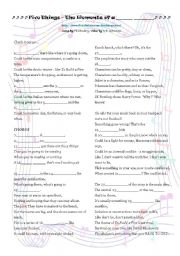 English Worksheet: Elements of Short Stories