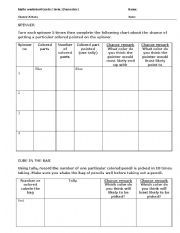 English worksheet: chance data worksheets