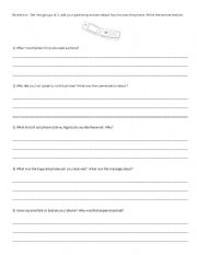 English Worksheet: Phone interview conversation