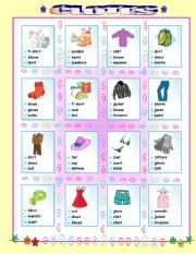 English Worksheet: Clothes- multiple choice- with exercise