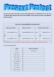 English Worksheet: Present Perfect (Revision Exercises)