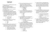 English Worksheet: Reading comprehension quiz 