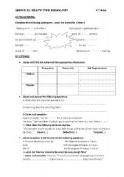 English Worksheet: Whats your dream job