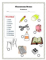 classroom items