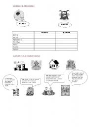 English worksheet: Mindy and Mandy